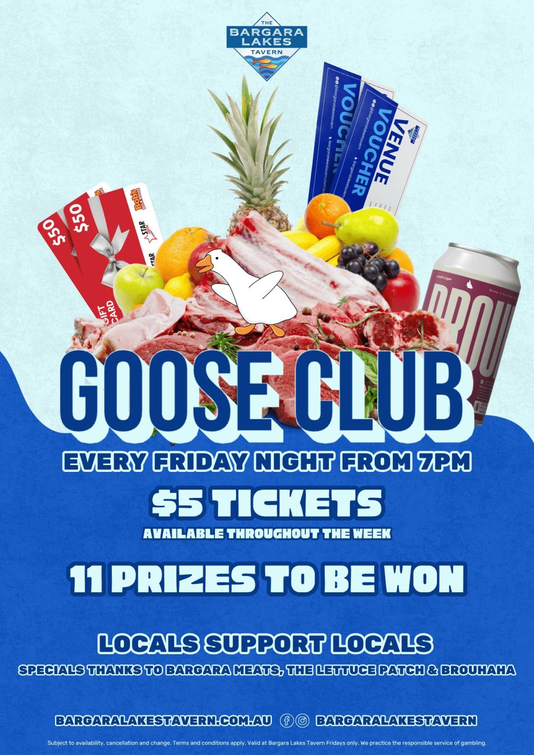 Goose Club Raffles Saturdays Goose Club – Bargara Lakes Tavern
